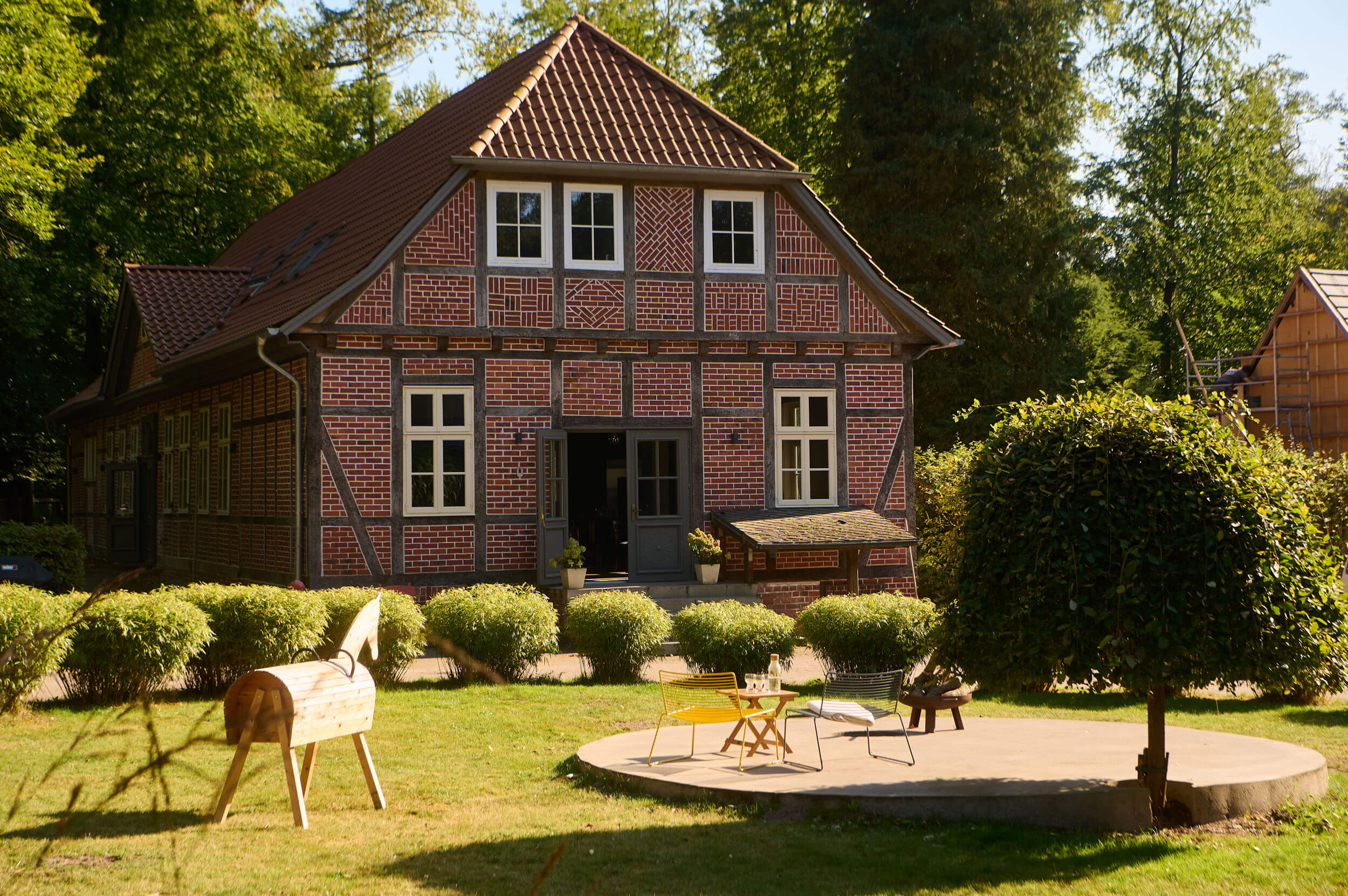 Inspirierender Seminarraum bei Lüneburg – perfekt für Kreativ-Workshops und Yoga-Retreats.
